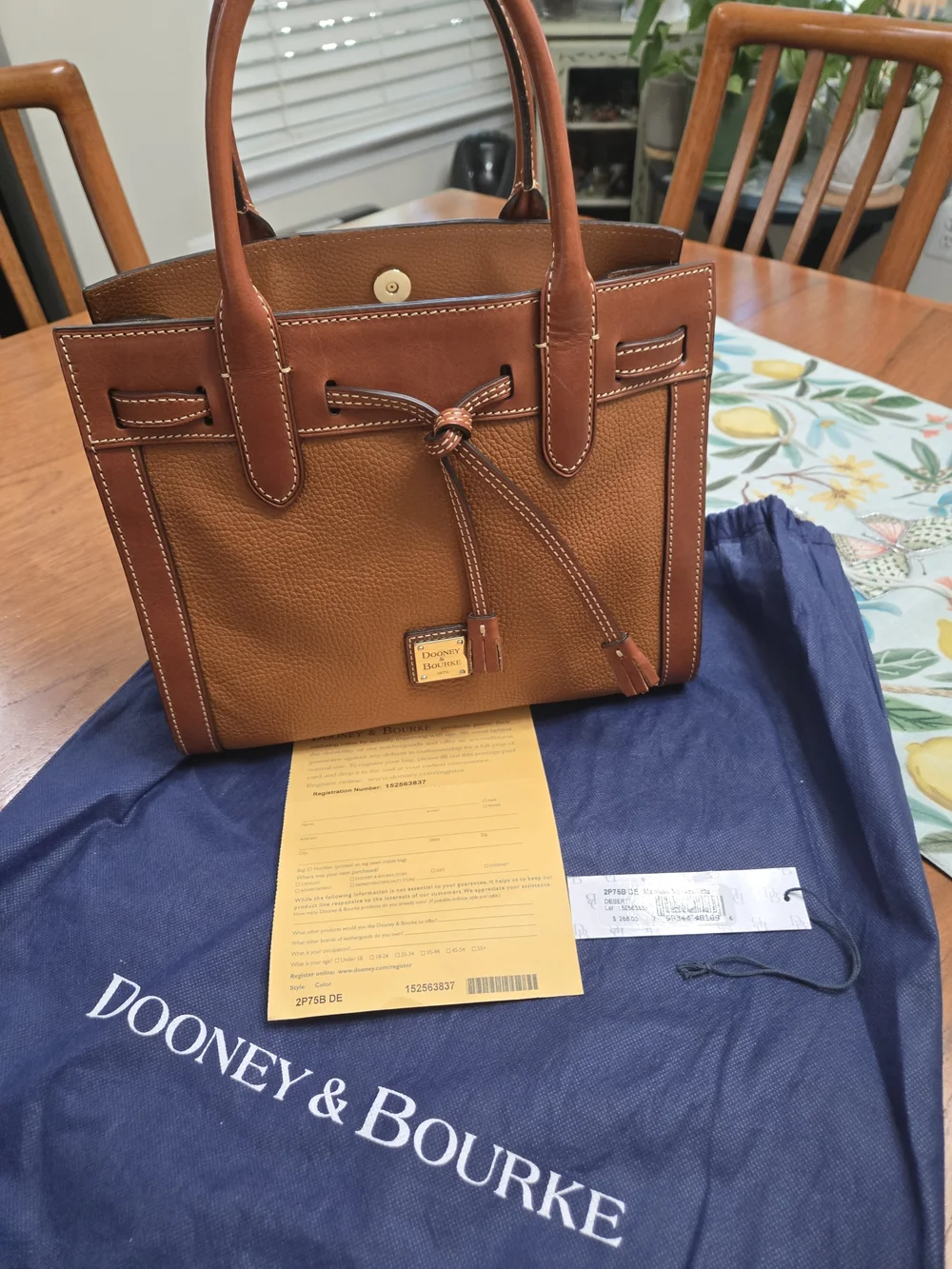 Dooney & Bourke structured satchel